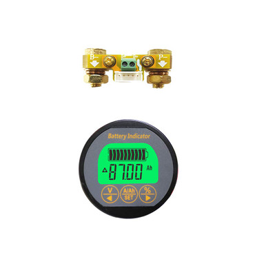 100A LCD DC Monitor Volt Amperemeter Meter Batterie Anzeige Tester Shunt DE