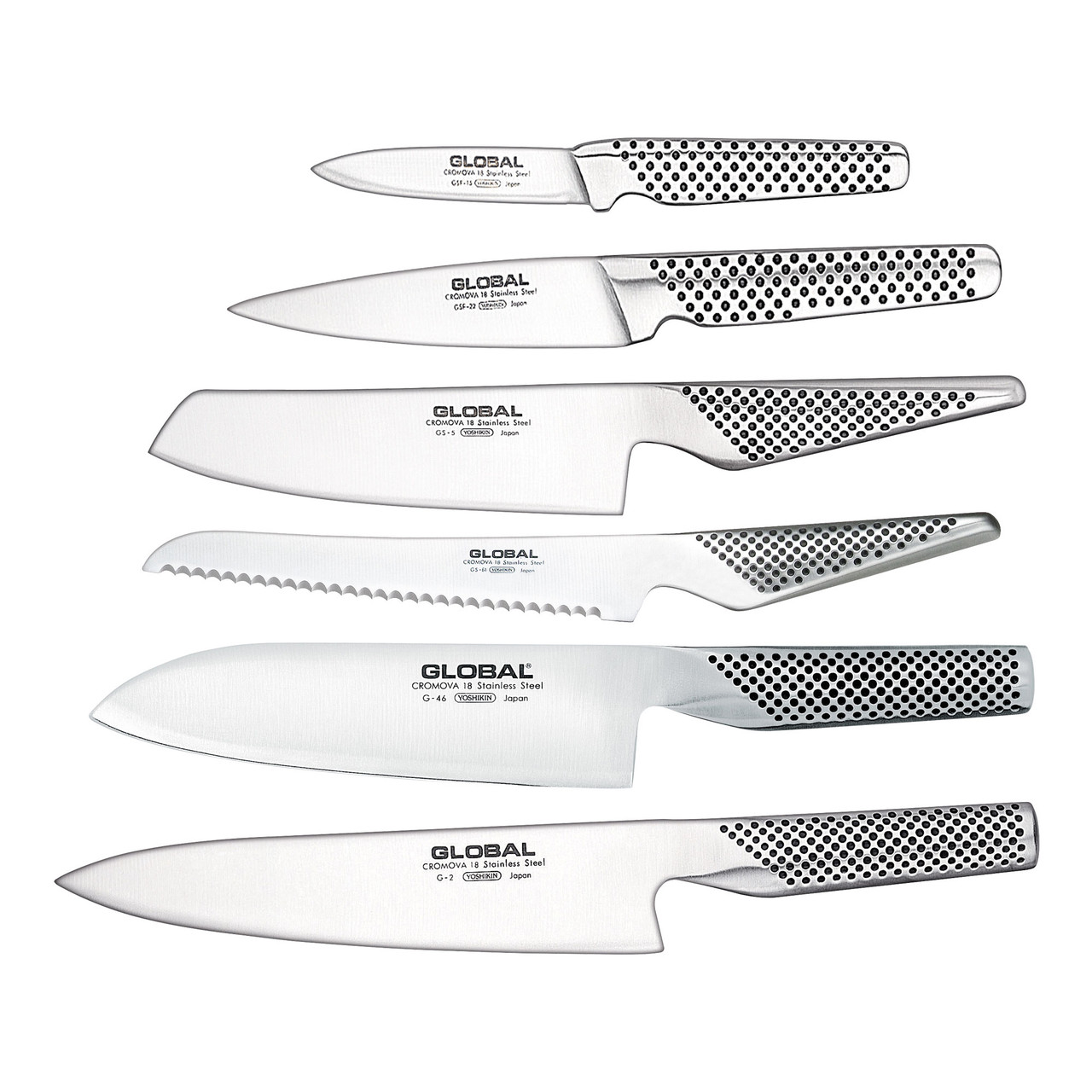 Global Sai 7-Piece Knife Block Set  Global knives, Knife block set, Global  knife set