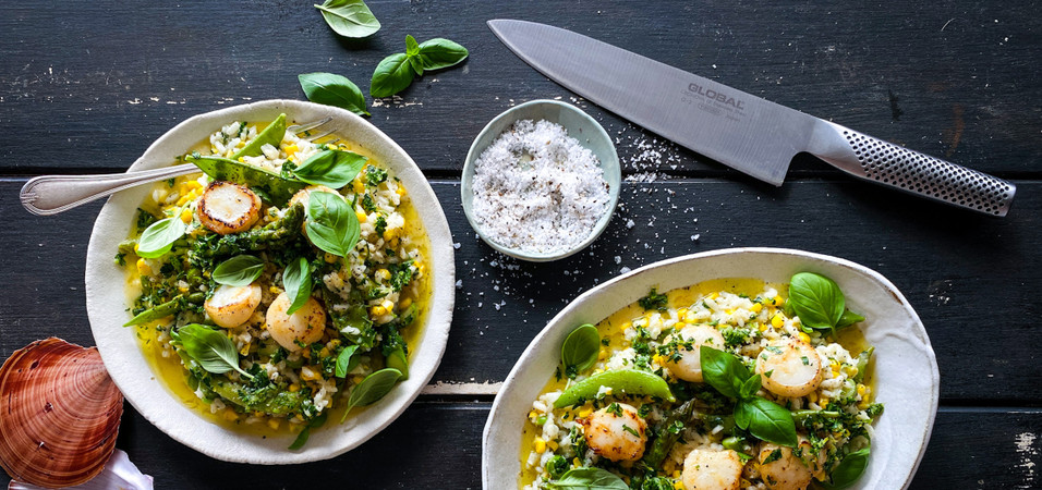 Scallop and Sweetcorn Risotto  Scallop and Sweetcorn Risotto