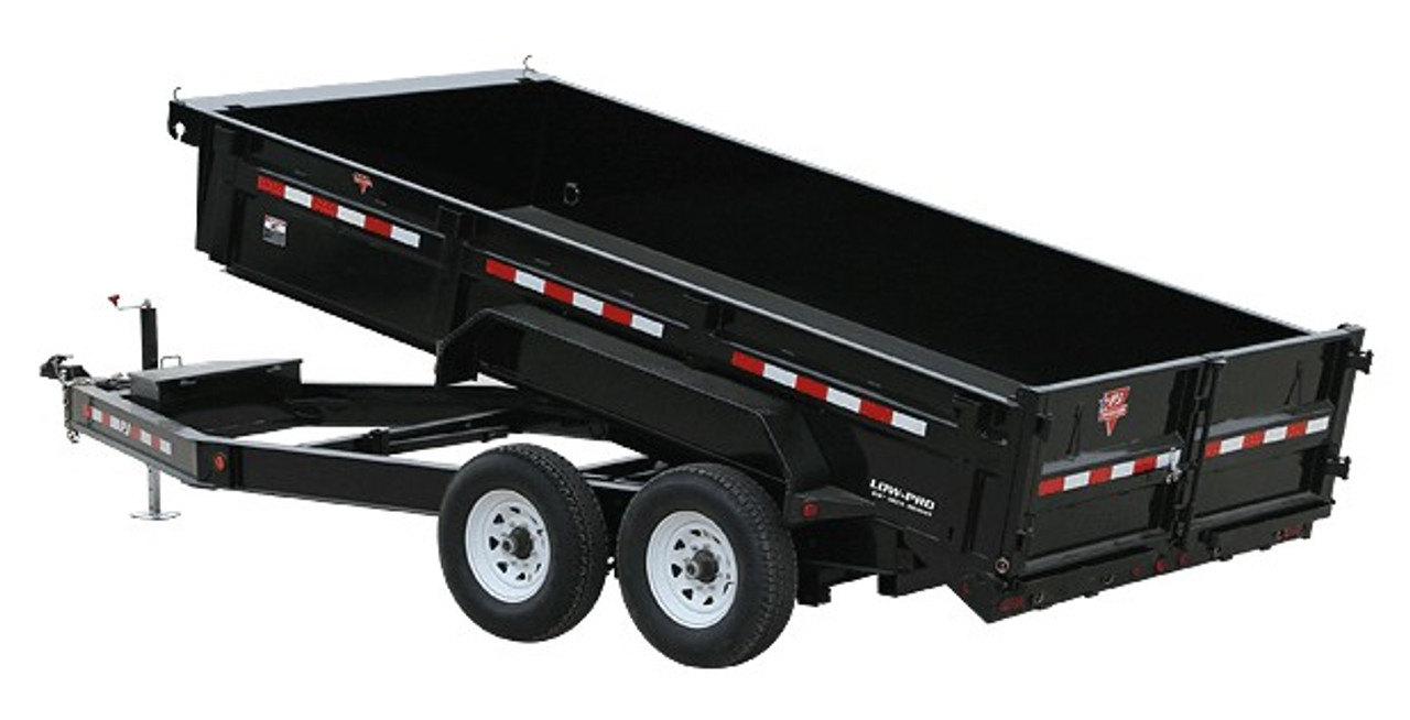 Pj 7 X 12 15 7k 83 Low Pro Dump Trailer Dlr1272bssk Bendtrailers Com
