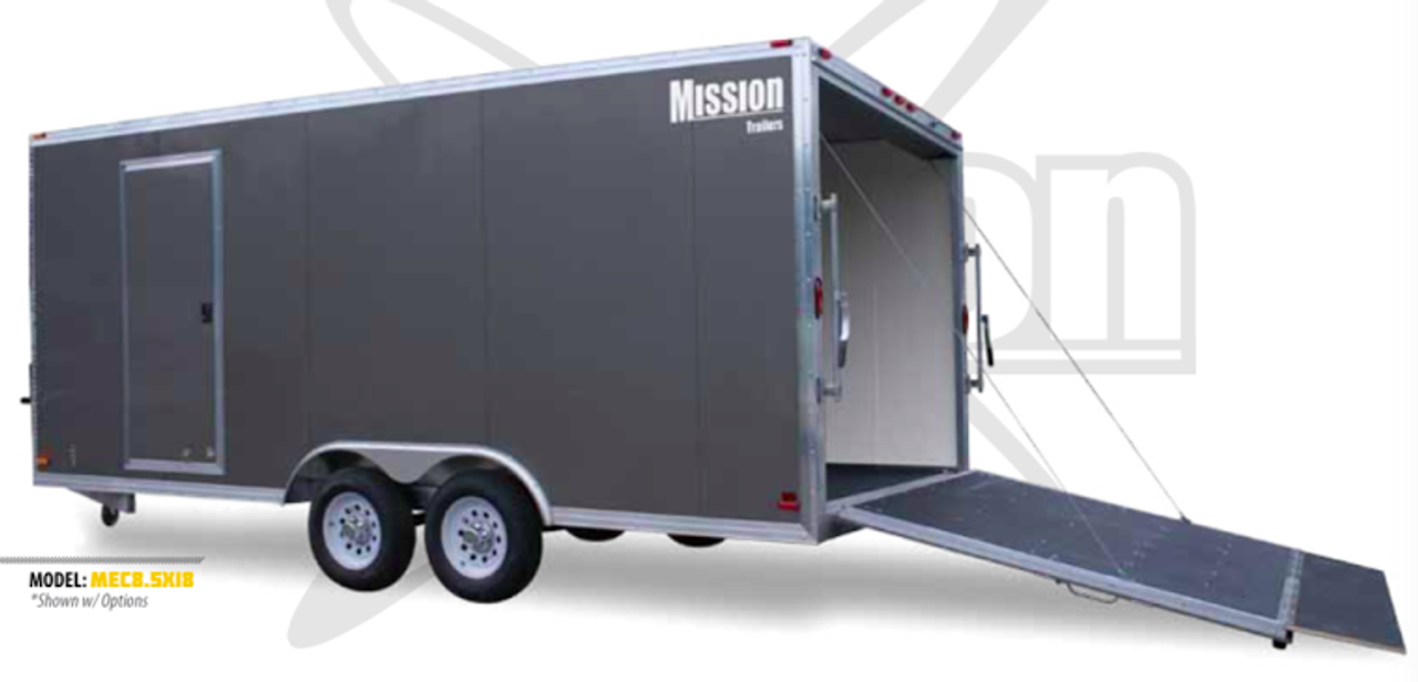Mission Trailers Mission 8 5 X 16 7k Enclosed Cargo Trailer Mec8 5x16 If Bendtrailers Com