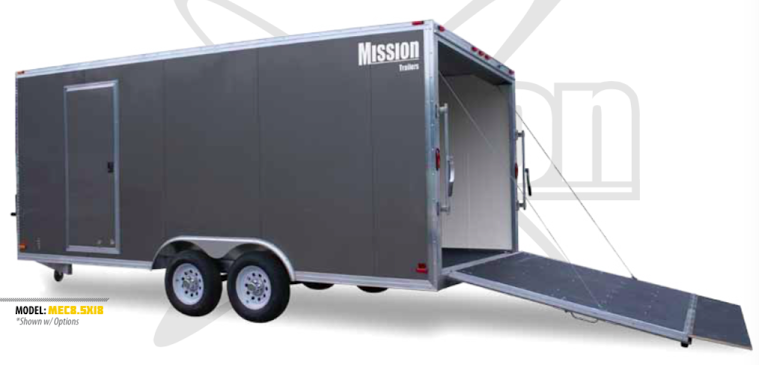 Mission 8 5 X 16 7k Enclosed Cargo Trailer Mec8 5x16 If Bendtrailers Com