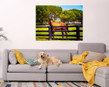 I Am In Paradise- Horse Photograph with dog
