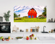 Jenne Farm Barn - Whidbey Island - Washington  on kitchen wall