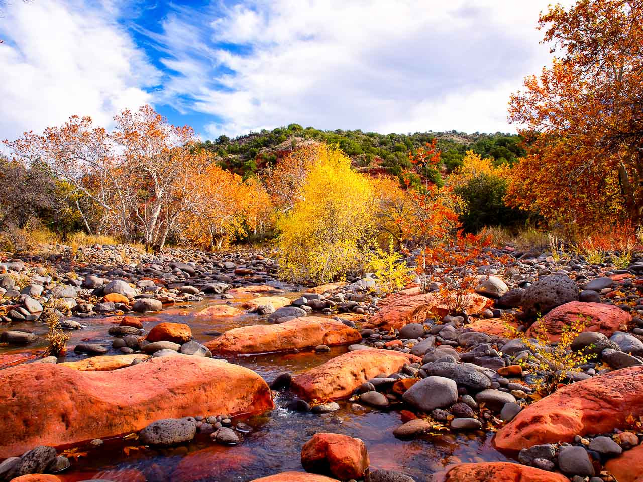 Dry Beaver Creek Fall Colors Sedona Arizona T&K Images Fine Art