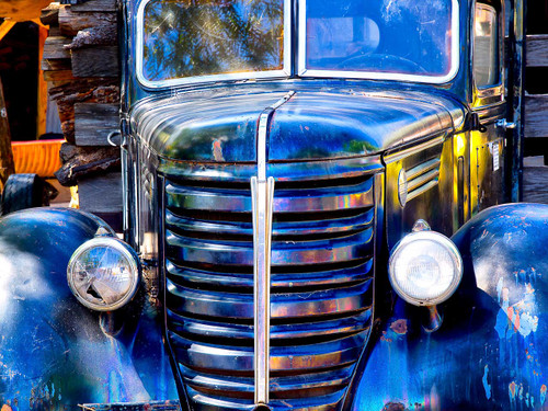 Old Blue Truck - Gold King Ghost Town - Jerome - Arizona