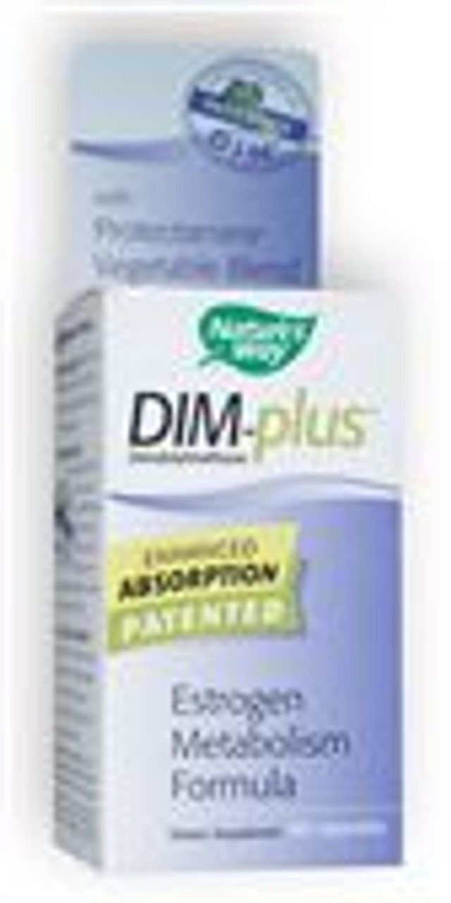 Nature's Way DIM-Plus, DIM Supplement, Supports Balanced Estrogen  Metabolism* Diindolylmethane, 120 Vegetarian Capsules