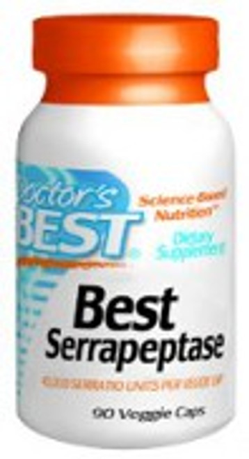 Doctor's Best Serrapeptase 40,000 Units 90 Vegetarian Capsules