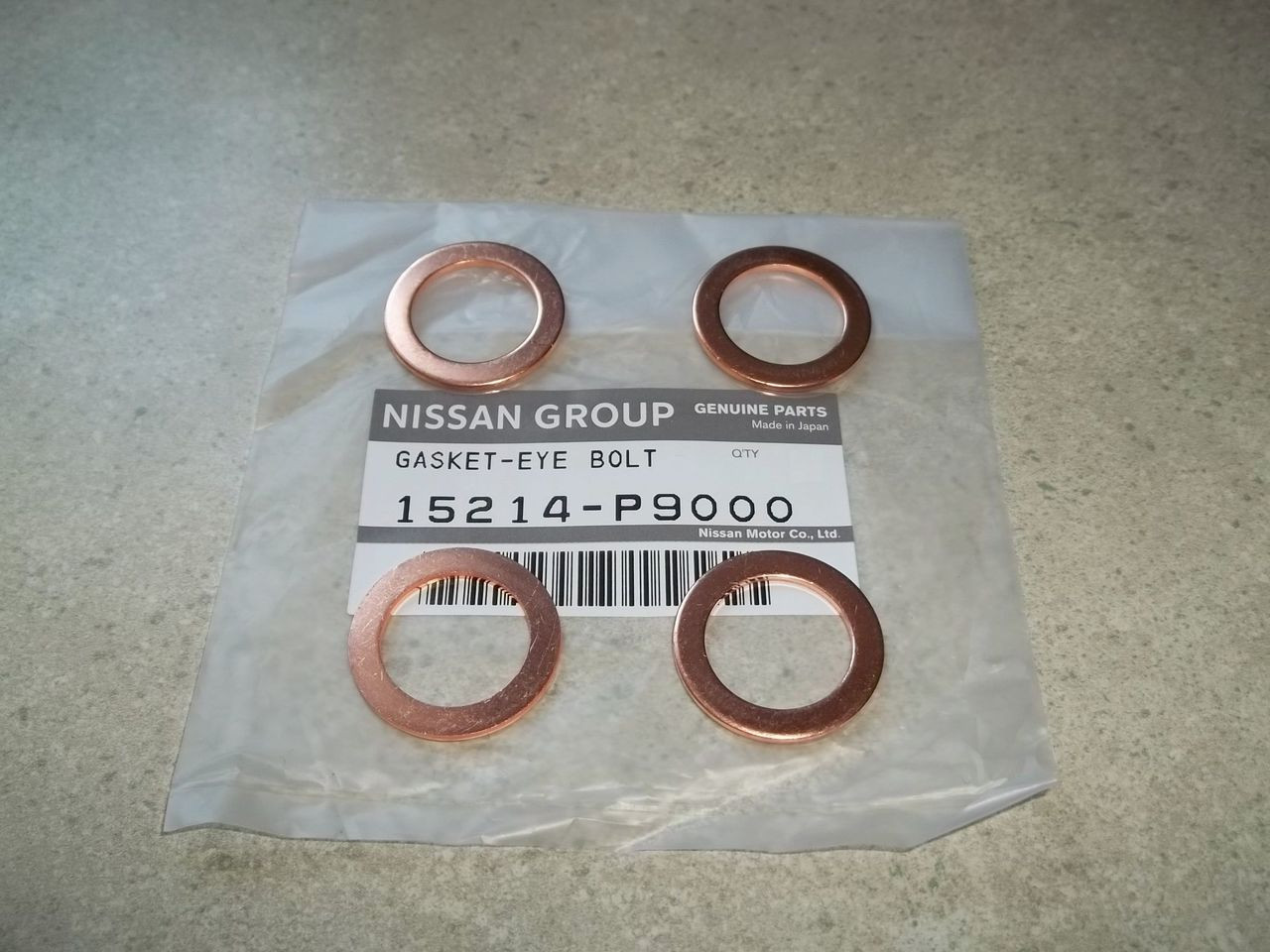 Set Of 4 Oil Cooler Hose Banjo Fitting Sealing Washers Datsun 280ZX S130 Turbo Nissan 300ZX Z31