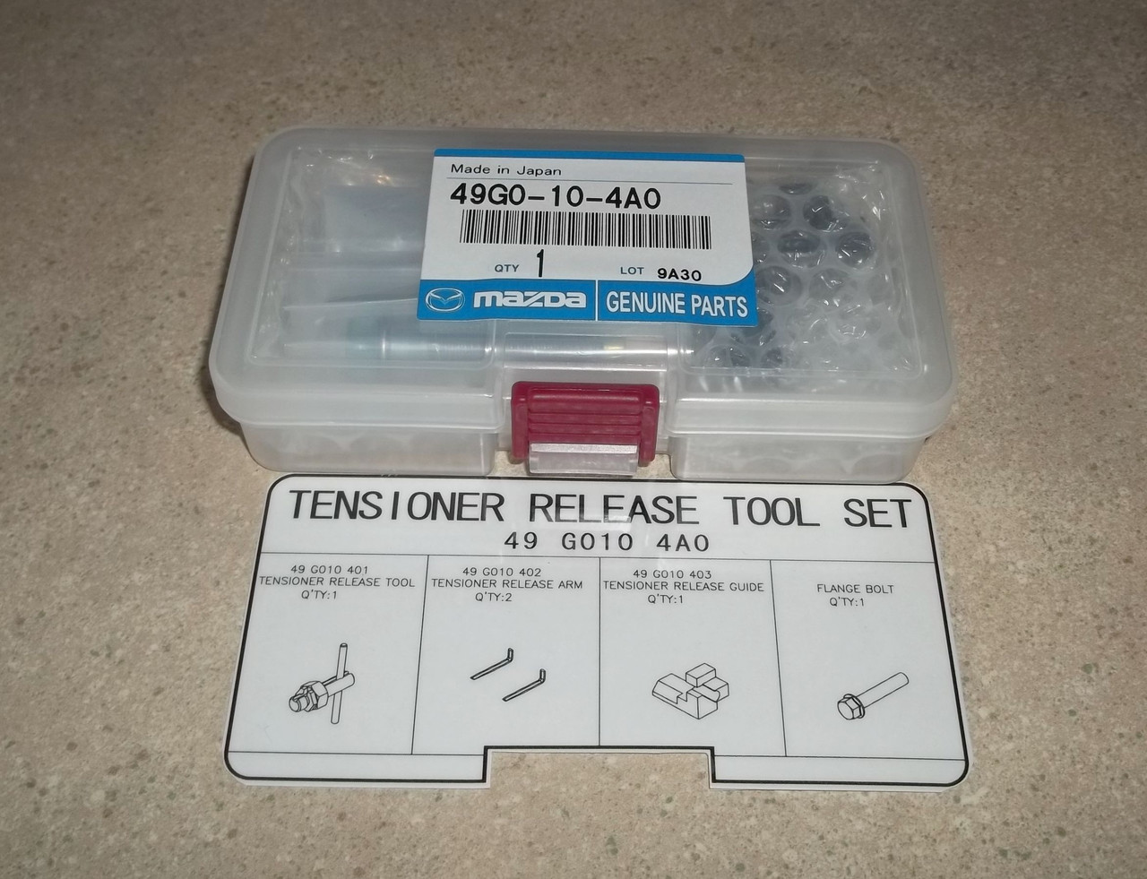 Mazda Special Service Tool L3T Tensioner Release Tool Set 49G0-10-4A0