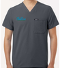 SoZen Health & Wellness Scrub Top, Carbon