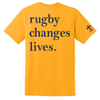 Downingtown 'Rugby Changes Lives' Fundraiser Tee,  Athletic Gold