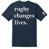Downingtown 'Rugby Changes Lives' Fundraiser Tee,  Navy