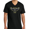 Trumbull HS Boys Rugby Cotton V-Neck T-Shirt, Black