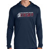 MB Rugby Hooded LS Performance Tee, Navy