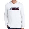 MB Rugby Hooded LS Performance Tee, White