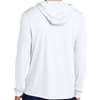 MB Rugby Hooded LS Performance Tee, White