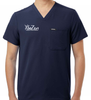 SoZen Health & Wellness Scrub Top, Navy
