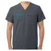 SoZen Health & Wellness Scrub Top, Gray
