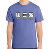 'Eat, Sleep, Rugby' Tee, Violet