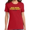 Mad River Stowe RFC Ladies Cut Cotton Tee, Red