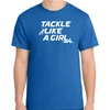 Tackle Like a Girl Tee, Royal