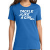 Tackle Like a Girl Tee, Royal