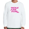 Tackle Like a Girl Tee, White