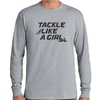 Tackle Like a Girl Tee, Sport Gray
