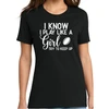 Try to Keep Up Tee, Black