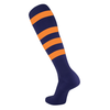 Navy/Orange Hoop Socks