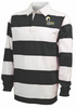 Syracuse Chargers Stripe Polo, Black/White