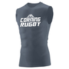 Corning Rugby Sleeveless Compression Shirt, Gray