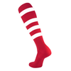 Red/White Hoop Socks