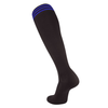 Black/Royal Blue 3-Stripe Socks