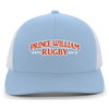 Prince William County RFC Snaback Hat, Columbia Blue/White