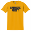 Hammers Rugby Cotton Tee, Gold