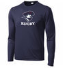 New York Maritime Rugby Mariner Logo Performance Tee, Navy