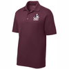 New York Maritime Rugby Performance Polo, Maroon