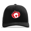 Spokane WRFC Snapback Hat, Black with Red