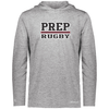 St. Joseph's LS Hooded Performance Tee, Heathered Gray