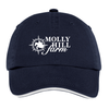 Molly Hill Farm Twill Adjustable Baseball Hat, Navy/White