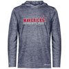 Mavericks Wrestling Long-Sleeve Hooded Tee, Navy