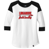 Linganore Lancers FH Ladies Cut 3/4 Sleeve Tee, Black/White