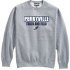 Perryville MS Track & Field Crewneck Sweatshirt, Gray