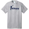 Los Angeles Waves Netball T-Shirt, Athletic Gray