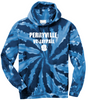Perryville Volleyball Hooded Sweatshirt, Tie Dye
