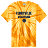 Perryville Volleyball SHORT Sleeve Tie Dye Tee, Gold