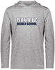 Perryville MS Hooded LS Performance Tee, Gray