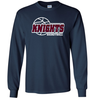 New Covenant Knights Basketball Logo Cotton T-Shirt, Navy